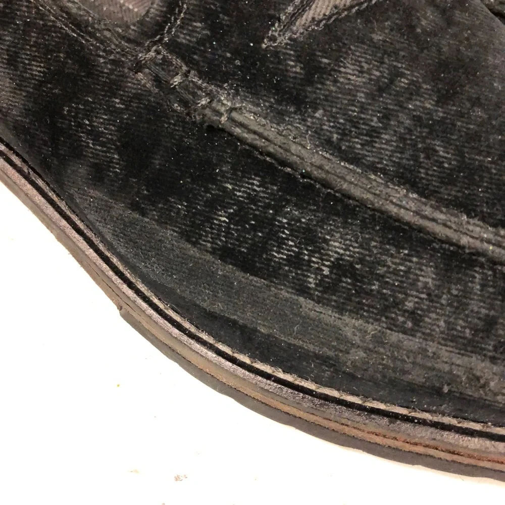 Donald J Pliner Zvian Loafers Men’s Size 8.5 M, Black‎ Distressed Velvet 3182